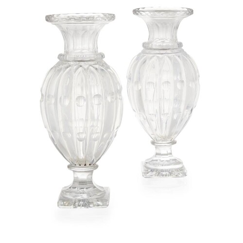 ATTRIBUTED TO BACCARAT, A PAIR OF LATE 19TH/EARLY 20TH CENTU...