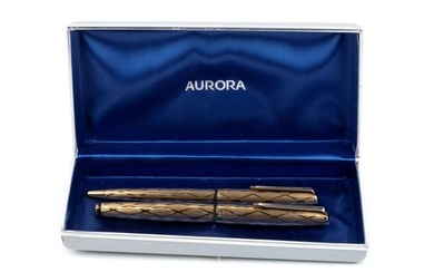 AURORA, Ballpoint and gold fountain pen