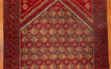 Afghani Prayer Rug, 2.11 x 4.4