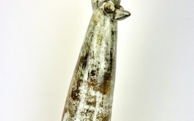 Alexandre Kostanda - Sculpture, Glazed bird - 43 cm - Ceramic