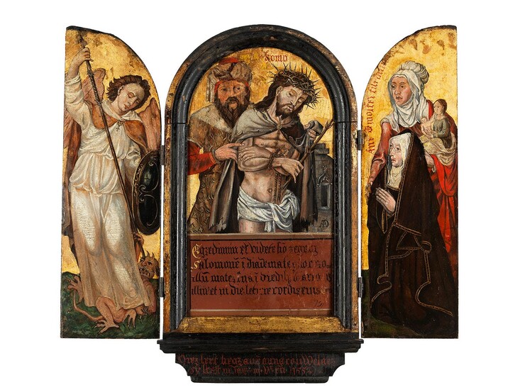 Alpenländischer Maler des 16. Jahrhunderts, Kleiner Flügelaltar mit dem gefangen genommenen Jesus
