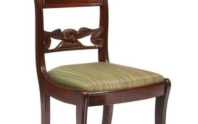 American Classical Carved Mahogany Child's Chair