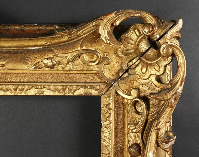An 18th Century English Carved Giltwood Frame with