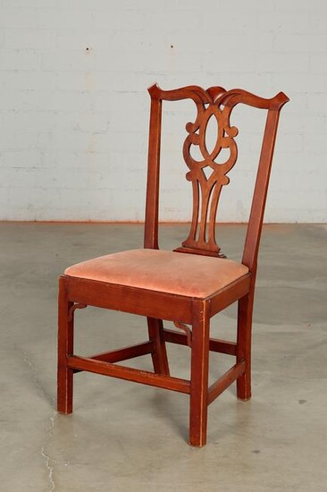 An American Chippendale cherry side chair