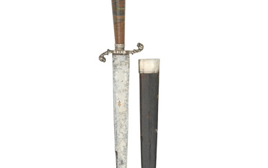 An English Silver-Mounted Dagger Late 17th Century, Silver Maker's Mark...