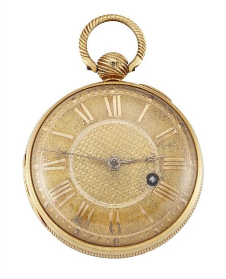 An early 19th century 18ct gold fob...