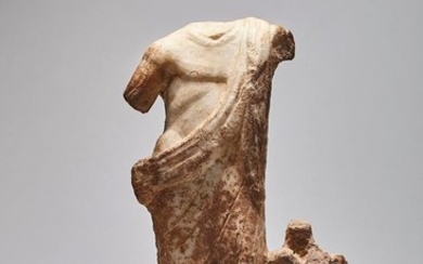 Ancient Roman Marble STATUE OF JUPITER - 42×29×14 cm - (1)