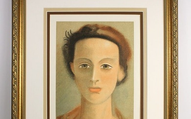 Andre Derain Portrait of a Young Lady 1939 lithograph