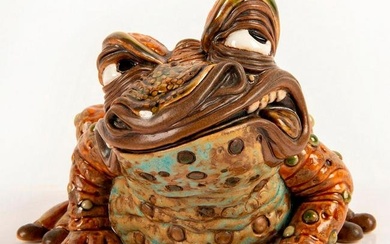 Andrew Hull Pottery Figure, Frederick Frog