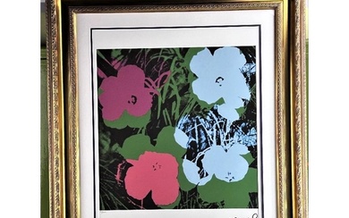 Andy Warhol-(1928-1987) "Flowers" Numbered Lithograph 20/100...