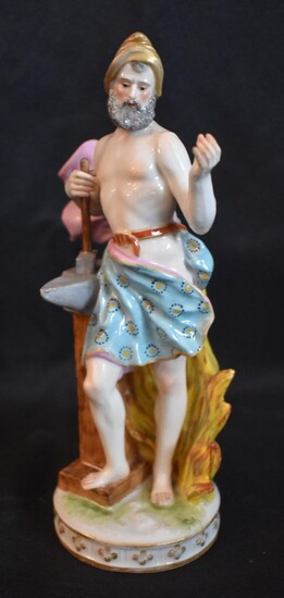 Antique German Porcelain Figure. Hephaestus