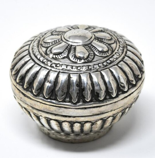 Antique Hand Hammered Repousse Sterling Box