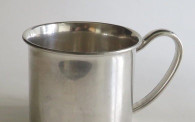 Antique Victorian Sterling Silver Baby Cup, LUNT, 1920s