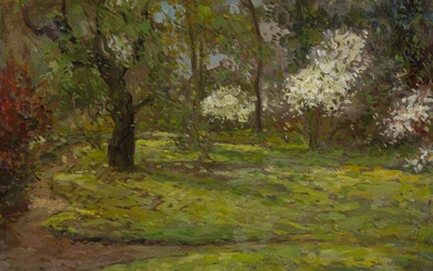 Armand HEINS (1856-1938), oil on panel Printemps 1931, signed