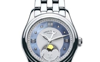 Armand Nicolet - M03-2 Damenuhr Mondphase Automatik - A153AAA-AK-MA150 - from official retailer - Women - 2011-present