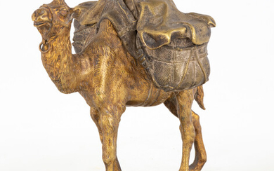Austrian Bronze Camel Inkwell