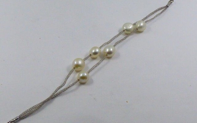 Balestra - 18 kt. Saltwater pearls, White gold, 8.5-10 mm - Bracelet