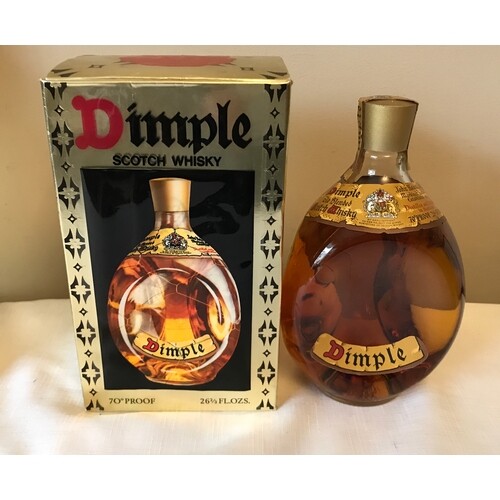 Bottle of Dimple Old Blended Scotch Whisky, 26 2/3 fl ozs. s...
