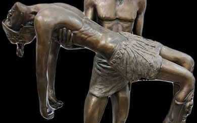 Bronze Sculpture "The Forgiven Roman" by D. Scott w/ COA