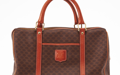 CELINE, a “Macadam Boston Bag” handbag.