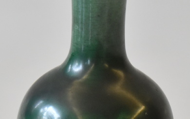 CERAMICA-Cina piccolo vaso in porcellana verde cm.x...