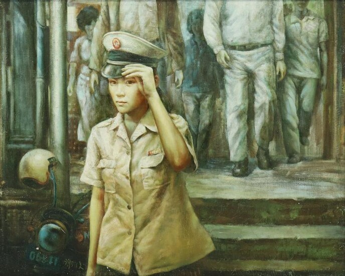 CHINESE CULTURAL REVOLUTION-ERA OIL PAINTING