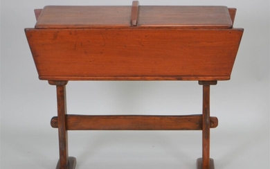 COLONIAL STYLE CHERRY DOUGH BIN ON STAND