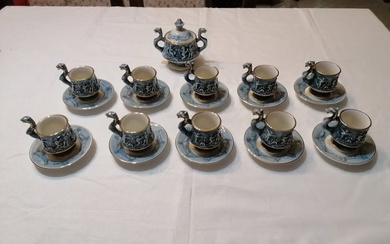 Capodimonte - Coffee set for 10 (11) - Pottery