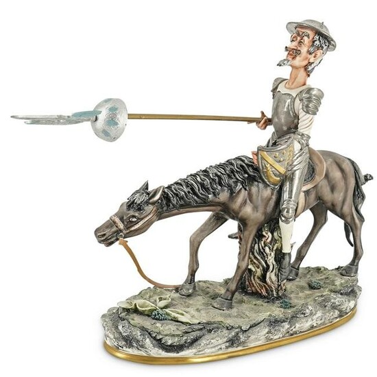Capodimonte Don Quixote Hand-Sculpted Porcelain