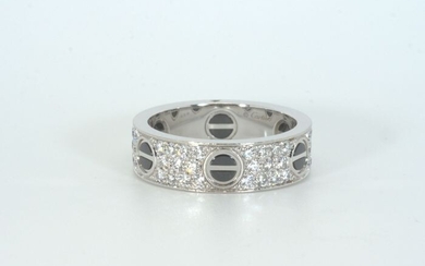 Cartier - 18 kt. White gold - Ring - 1.65 ct Diamonds