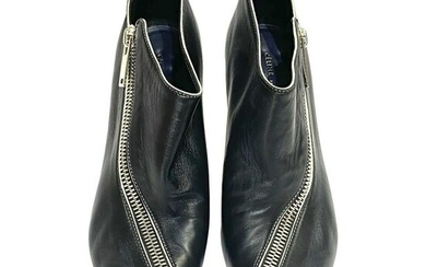 Celine Low Boot 90 Zip Nappa Leather Black Zipper Size