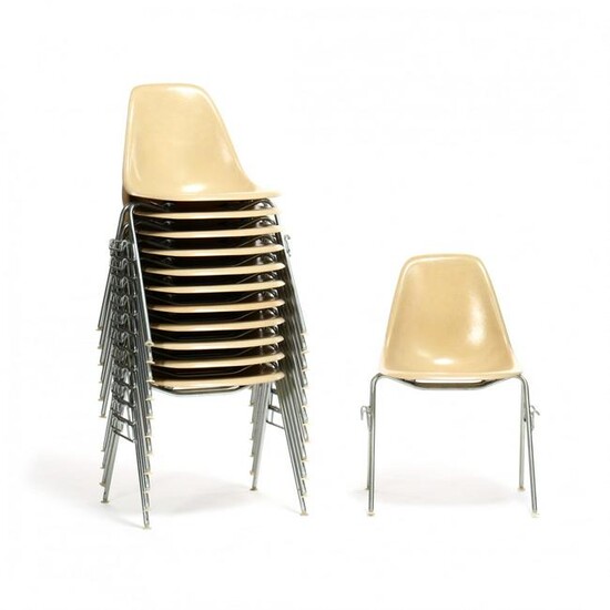 Charles and Ray Eames, Set of Twelve DSS Chairs
