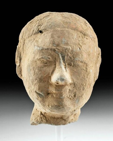 Chinese Han Dynasty Pottery Head
