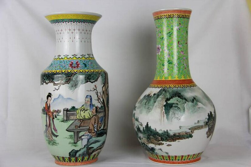Chinese/Taiwan" porcelain vases