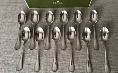 Christofle modèle Malmaison- Coffee spoons (12) - Silver plated