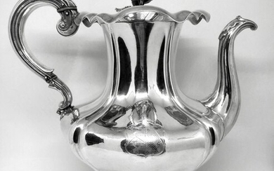 Coffee pot, Important, William IV - .925 silver - Charles Fox II - England - 1835