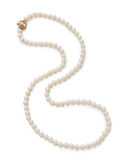 Cultured Pearl and Gem Set Necklace | 養殖珍珠 配 寶石...