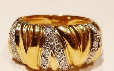 Damiani - 18 kt. Yellow gold - Ring - 0.46 ct Diamond