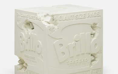 Daniel Arsham, Eroded Brillo Box (White)