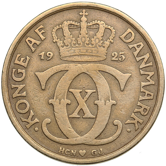 Denmark 1 Krone 1925 - Christian X (1912-1947)