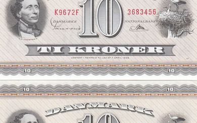 Denmark 10 Kroner 1965, 67 (2)