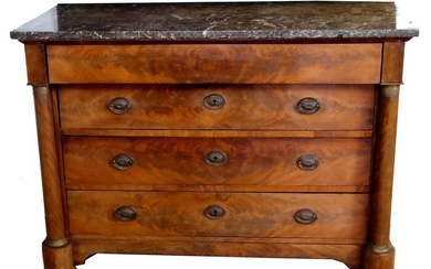 Dutch Empire style chest of drawers