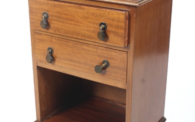 Early 20th century mahogany bedside chest.