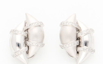 Earrings White gold - 0.33 tw. Diamond (Natural)