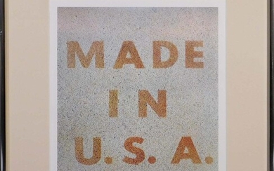 Ed Ruscha, After: America: Her Best Product (Made in U.S.A.)