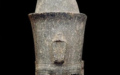 Egyptian granite head depicting Amenhotep III