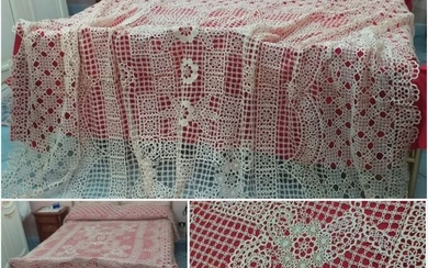 Elegant bedspread - 280 x 250 cm - Cotton - 1960