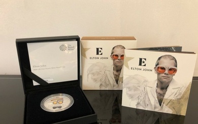 Elton John - One Ounce Silver Proof Coin - The Royal Mint - Limited Edition - 0431/7500 - 2020 - Limited & numbered edition
