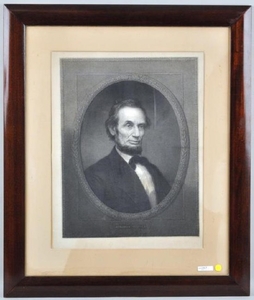 Engraving of Lincoln, After William Edger Marshall