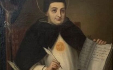 Escuela Italiana, fine del XVIII secolo - Santo tomas de Aquino